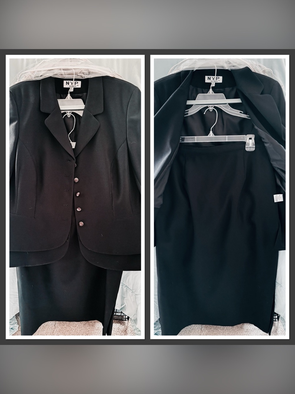 NYP Women’s Black Skirt Suit Set - Classic Professional Style